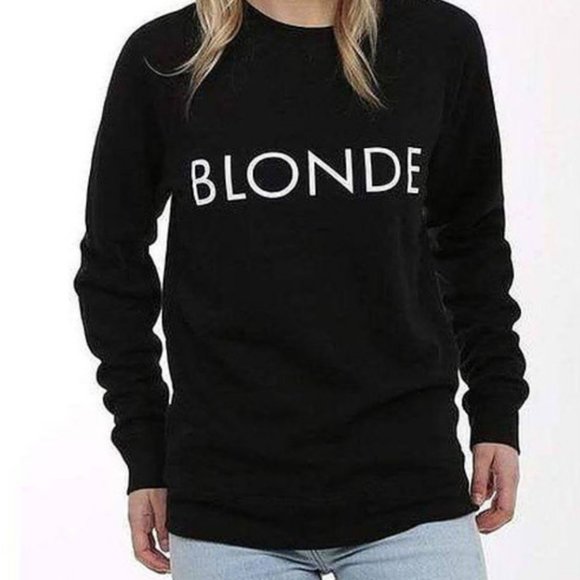 Blonde Crewneck - in Black - Picture 1 of 1